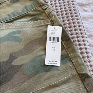 Pilcro Camouflage Straight Leg Pants